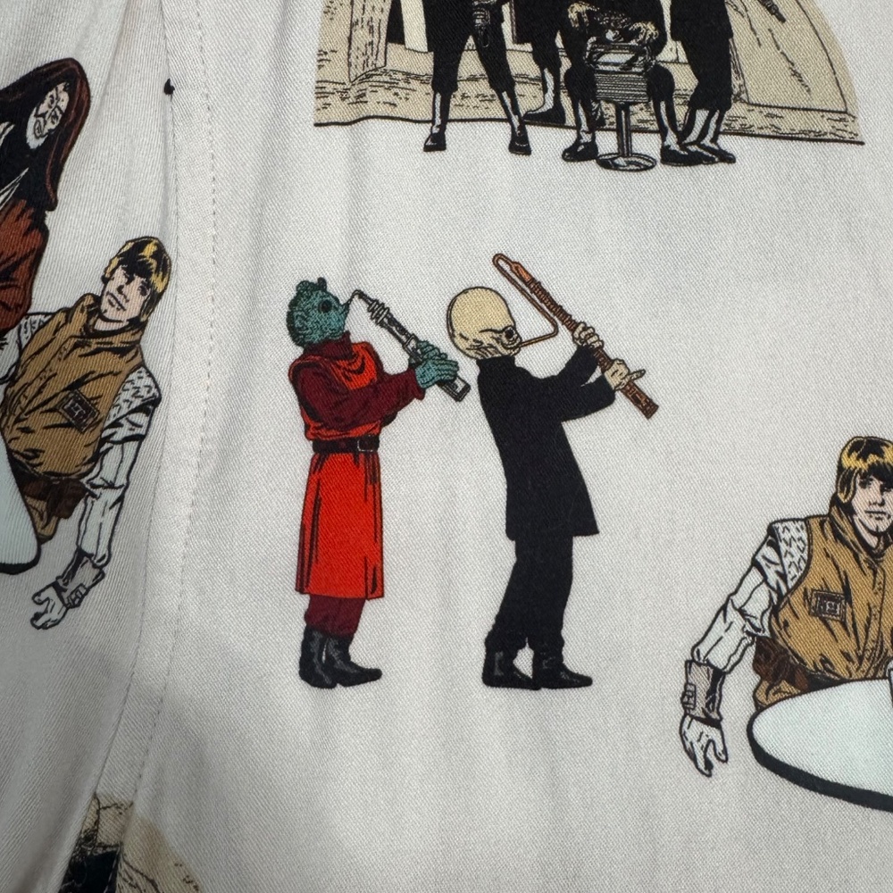 STAR WARS Mos Eisley Cantina-Box Lunch Exclusive Men's Button Down Shirt Sz XL - Picture 9 of 12